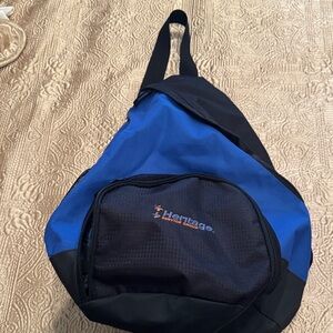Heritage Dual-Tone Blue and Black Backpack